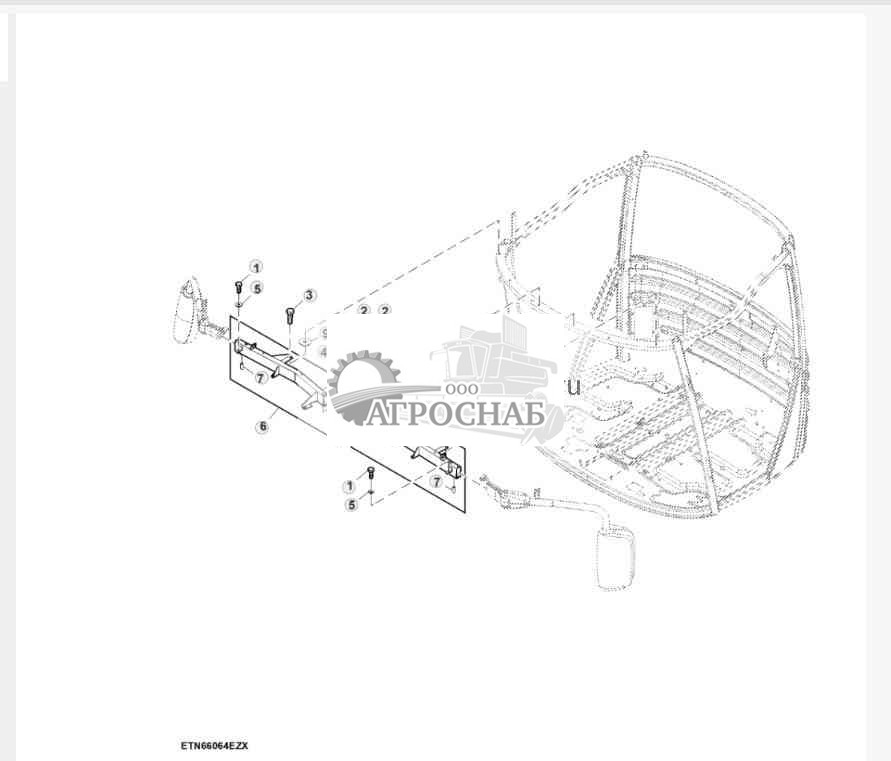 Опоры наружного зеркала 